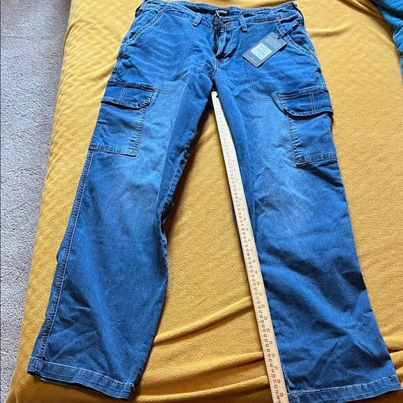 True Religion Indigo Cargo Pants NWT - Picture 1 of 7